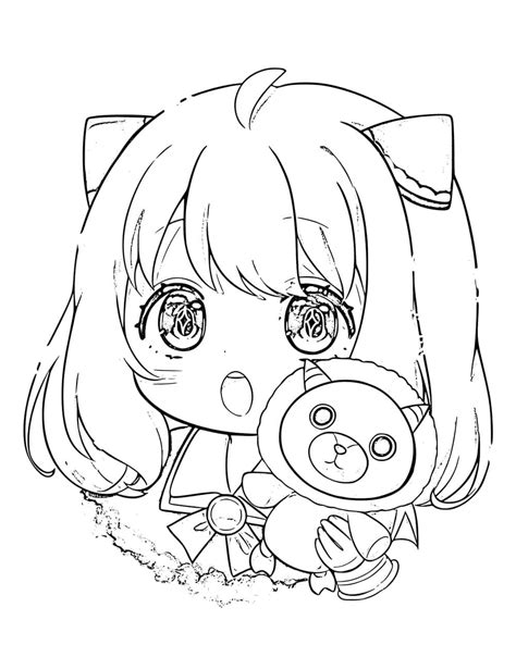 Desenhos De Chibi Anya Forger Para Colorir E Imprimir Colorironline