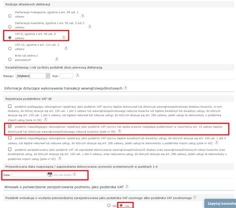 Deklaracja VAT R rejestracja do VAT UE osoby fizycznej prowadzącej