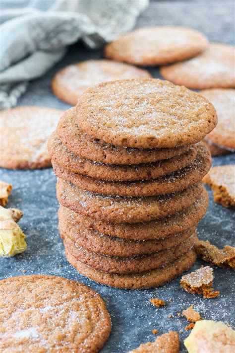 Crispy Gingersnap Cookies Baker Bettie