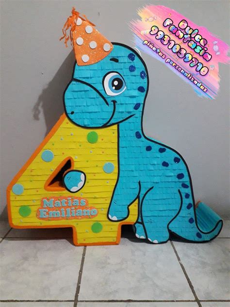 Pi Ata N Mero Dinosaurio Beb Como Hacer Pi Atas Infantiles