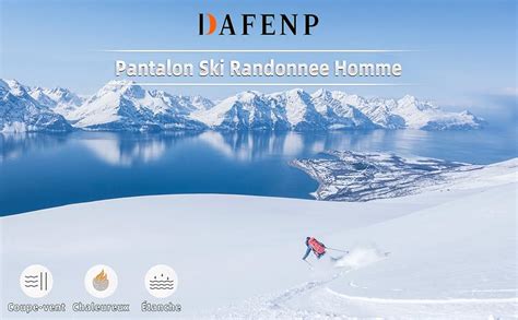 Dafenp Pantalon Ski Randonnee Homme Imperm Able Pantalon De Travail