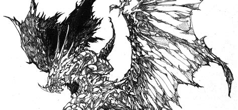 four wings dragon on Behance