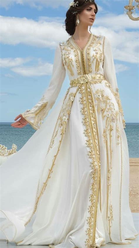 Caftan Marocain Moderne Blanc Caftan Style Caftan Amira