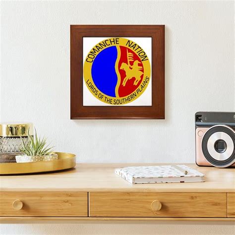 Comanche Nation Seal Framed Tile By Ravensijohn Cafepress