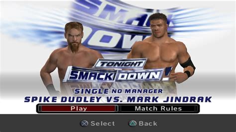 Wwe Smackdown Vs Raw Pcsx Spike Dudley Vs Mark Jindrak Youtube