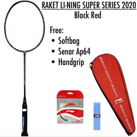 Jual RAKET BADMINTON LI NING SUPER SERIES 2020 BLACK RED ORIGINAL