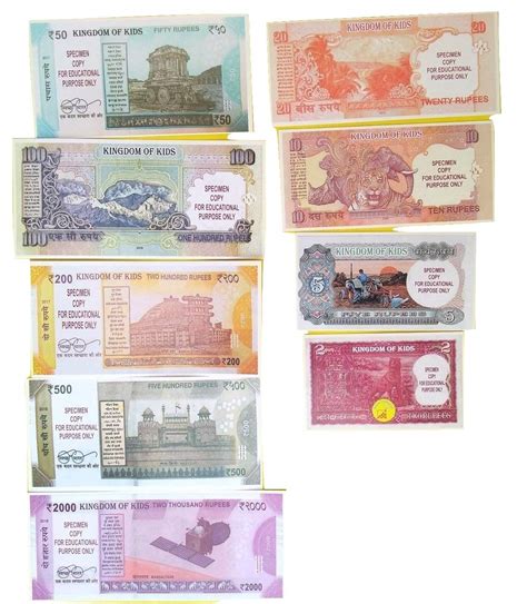 E Shopping Dummy Indian Currency Notes Units For Each Note All