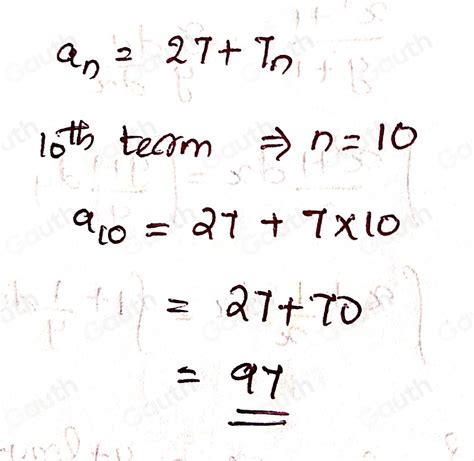 Solved Find The 10th Term The Sequence That Is Expressed Explicitly A