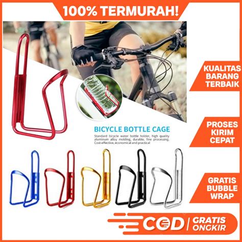 Jual Tempat Botol Minum Sepeda Alumunium Alloy Bottle Cage Holder Botol