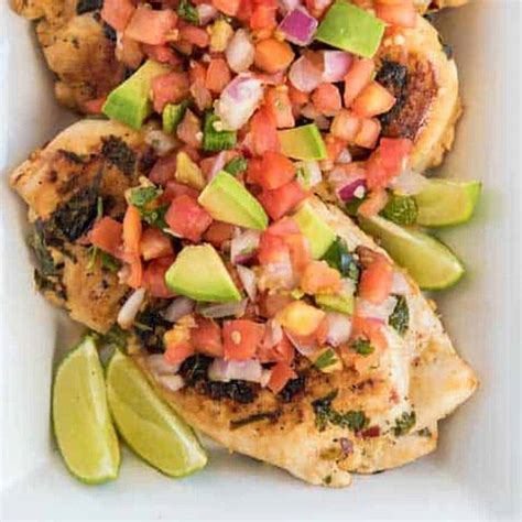 Cilantro Lime Chicken With Avocado Cucumber And Tomato 53 Off