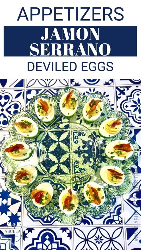 Jamon Serrano Deviled Eggs Abuela S Cuban Counter Recipe Jamon