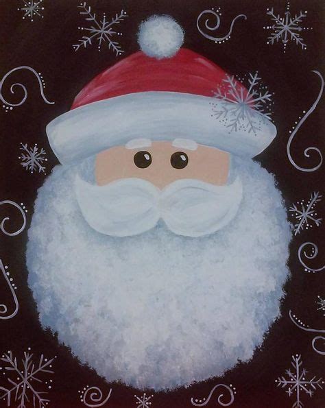 Santa Claus Painting Handpainted Acrylic On 16 X Etsy Christmas