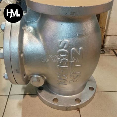 Jual Swing Check Valve Kitz Inch Dn Flange Jis K Shopee Indonesia