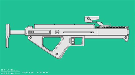 Sci Fi SMG 3D Model $32 - .3dm .obj .fbx .3ds .ige .unknown .skp .stl - Free3D