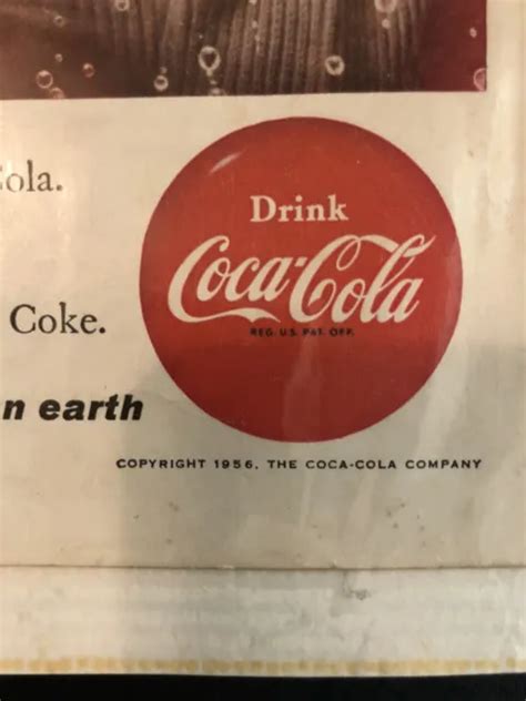 Vintage Coke Coca Cola Advertisement Ad Magazine Original Antique S