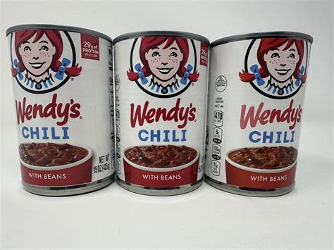 Wendy S Chili With Beans Oz Cans Ebay