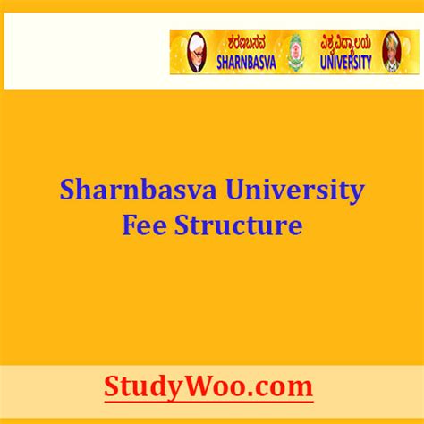 Sharnbasva University Fees Structure and Courses 2023-24