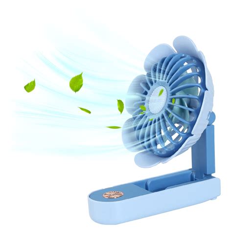 JLFNYA Portable Fan USB Charging Handheld Folding Sunflower Fan