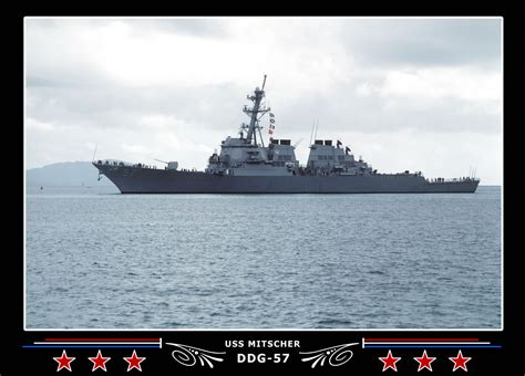 USS Mitscher DDG-57 Canvas Photo Print – Navy Emporium