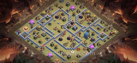 Best Anti 2 Stars War Base Th12 With Link Anti Everything Town Hall Level 12 Cwl Base Copy