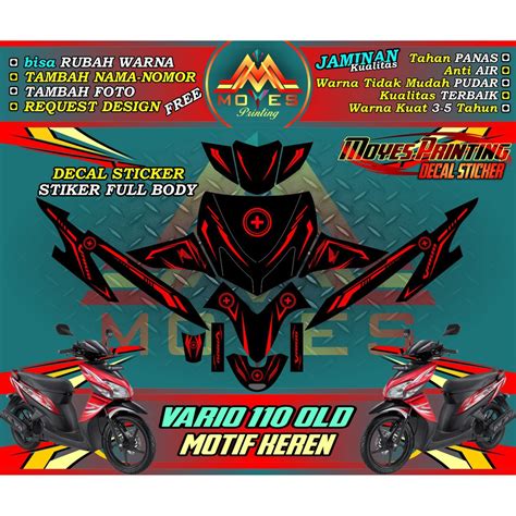 Jual Decal Vario 110 Karbu Sticker Honda Vario 110 Karbu Full Body