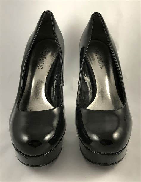 Lot Guess Black Patent Leather Platform Stiletto Pumps