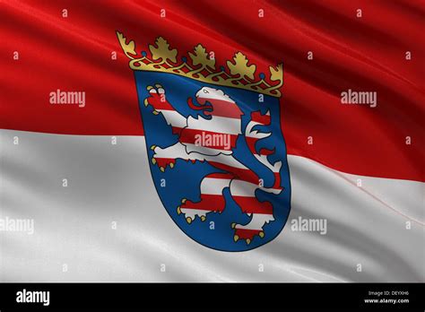 State Flag Of Hesse Stock Photo Alamy