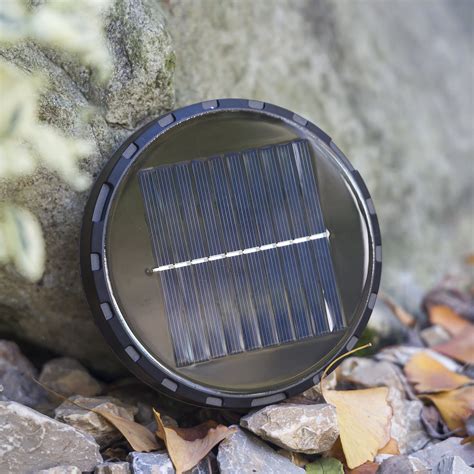 Autlaycil Outdoor Solar Powered Patio Umbrella Round Replacement Panels