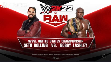 Wwe K Ps Bobby Lashley Vs Seth Rollins United States Title