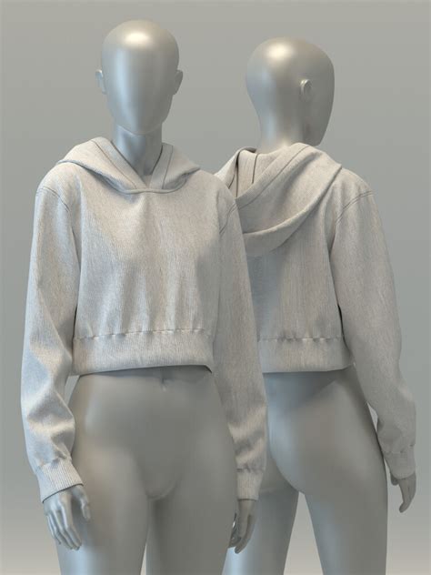 ArtStation - Cropped Pullover Hoodie | Resources