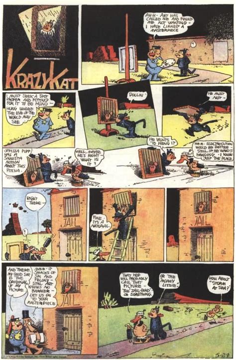 Krazy Kat Comic Strip By George Hermann Ran From 1913 To 1944 Comics