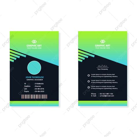 Modern Id Card Template Download On Pngtree