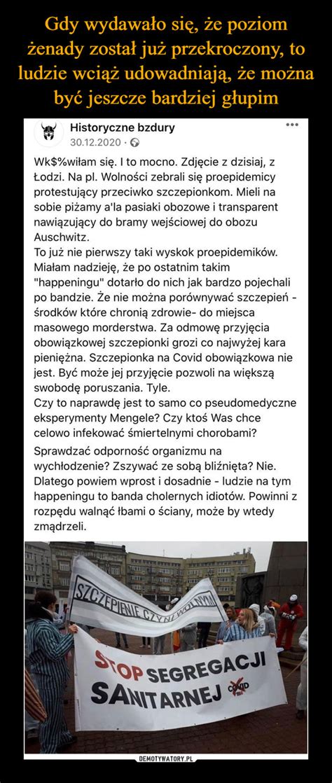 Gdy Wydawa O Si E Poziom Enady Zosta Ju Przekroczony To Ludzie