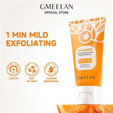 Gmeelan Authentic Orange Exfoliating Whitening Gel Facial Scrub Peeling