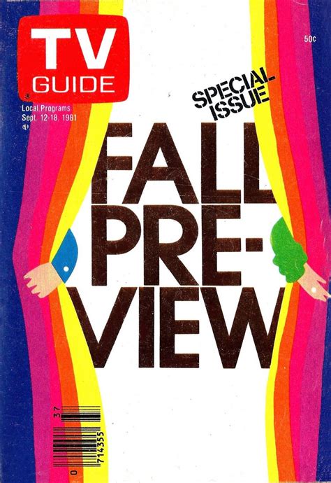 Past Print TV Guide Fall Preview Covers