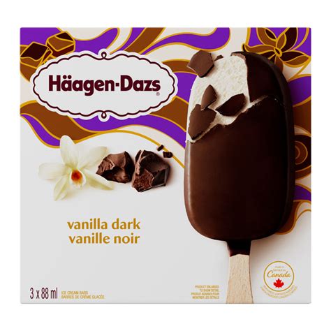 Haagen Dazs Ice Cream Bars Vanilla Milk Chocolate Almond