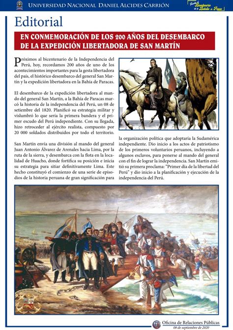 EDITORIAL EN CONMEMORACIÓN DE LOS 200 AÑOS DEL DESEMBARCO DE LA