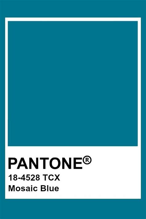 Pantone Mosaic Blue Pantone2020