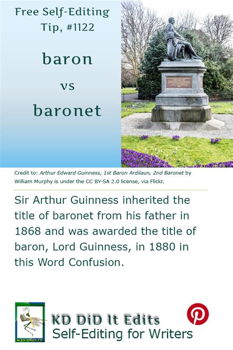 Word Confusion: Baron versus Baronet • KD Did It