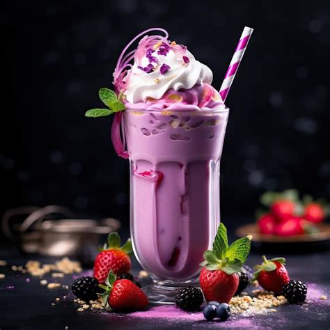 Premium Ai Image Refreshing Smoothie With Fresh Fruits And Vegetables