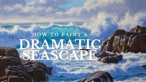 How To Paint A Dramatic Seascape In 5 Easy Steps Ocean Landscape Painting Ocean Paintings On