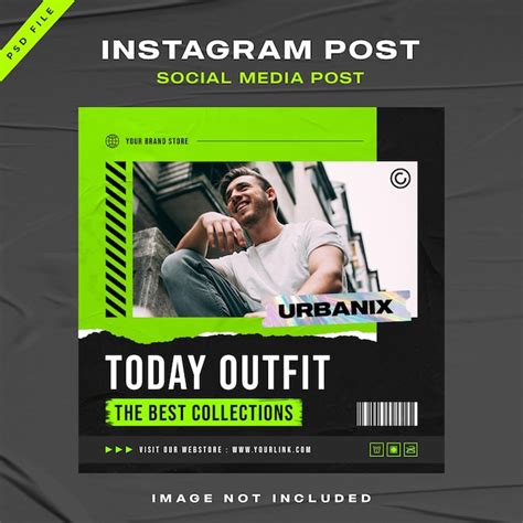 Premium Psd Urban Streetwear Fashion Sale Instagram Post Template Design