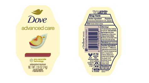 Dove Advanced Care Peach And Chamomile Tea Antiperspirant Deodorant