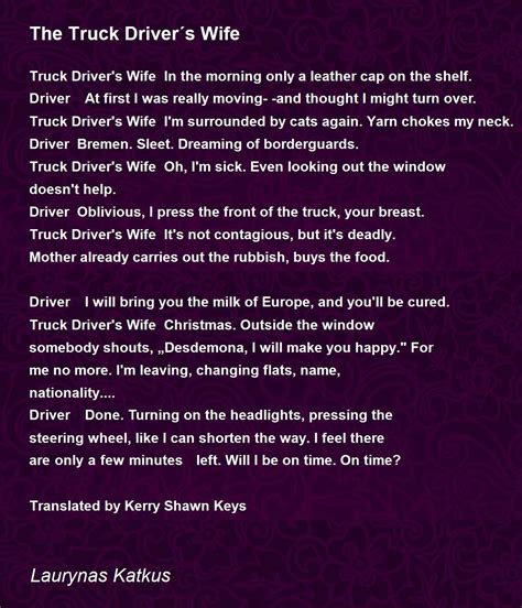 Truck Driver Poems