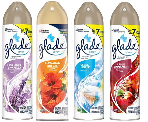 Amazon Glade Spray Collection 4 Flavors Lavender Vanilla