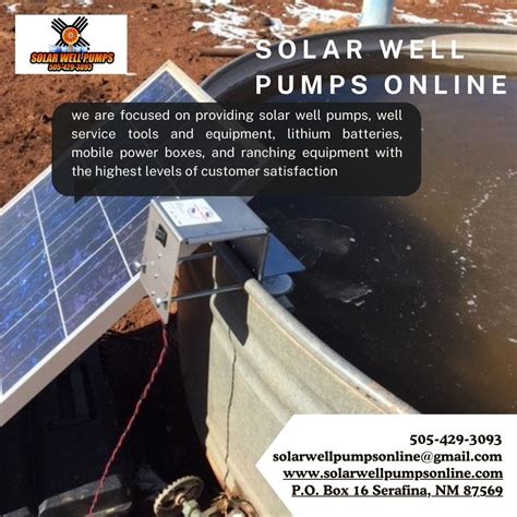 Lightweight, submersible, and safe, solar water well pumps - SOLAR SUBMERSIBLE WELL PUMPS - Medium