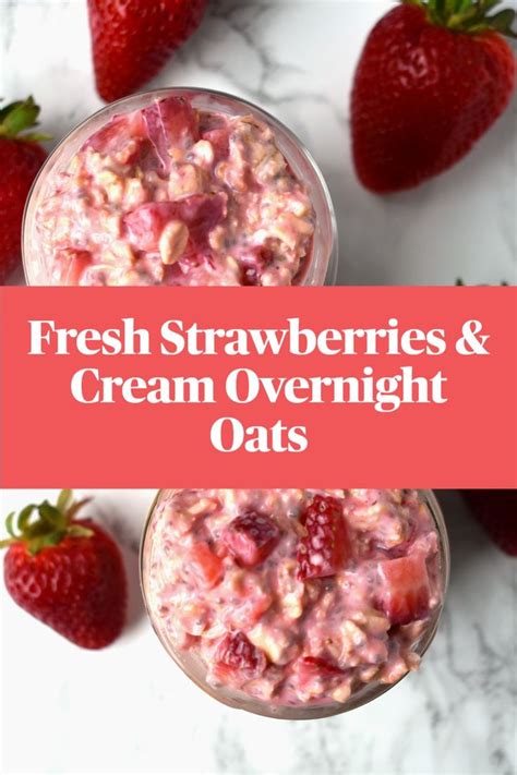 Delicious Strawberry Overnight Oats