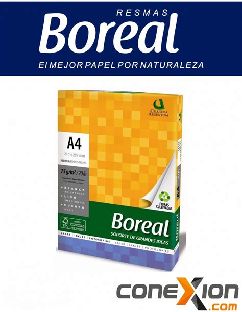 Resma Boreal A De Grs X Hojas Blancas