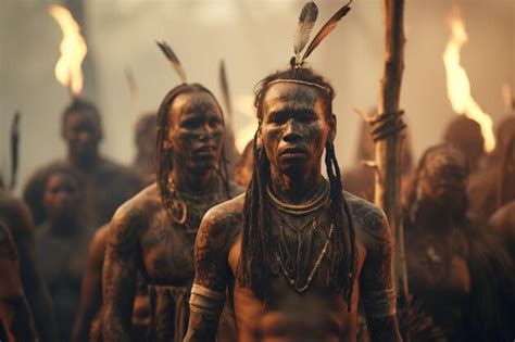 Premium Photo | Indigenous people dressed in traditional attire pe 00434 01