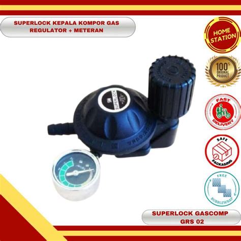 Jual Regulator Kompor Gas Kepala Gas Putar Meter Superlock Gascomp Grs